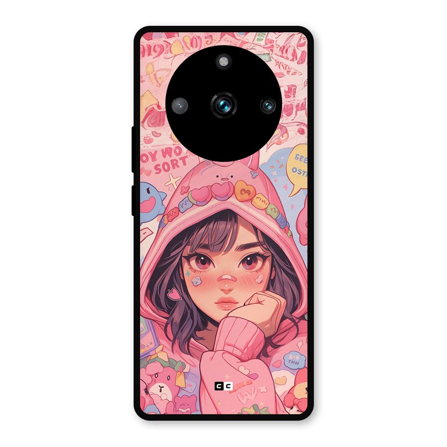Cute Anime Girl Metal Back Case for Realme Narzo 60 Pro