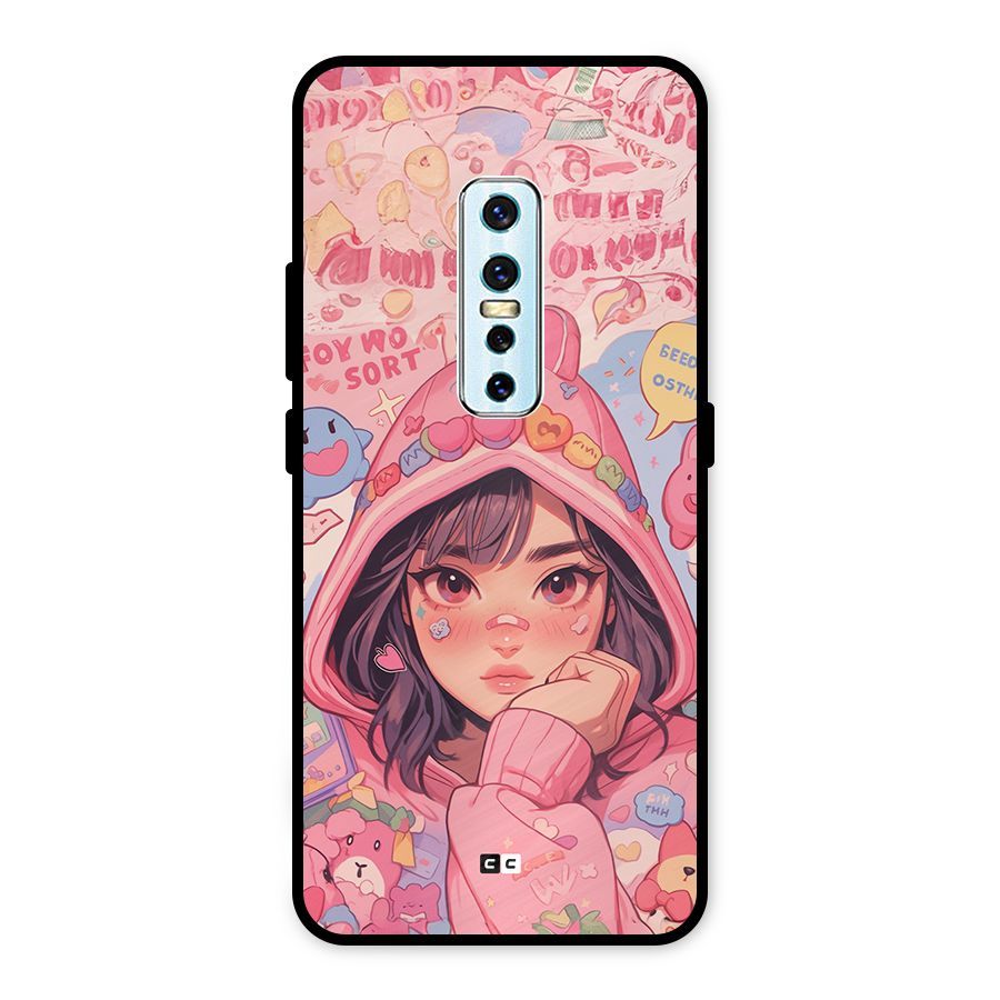 Cute Anime Girl Metal Back Case for Vivo V17 Pro