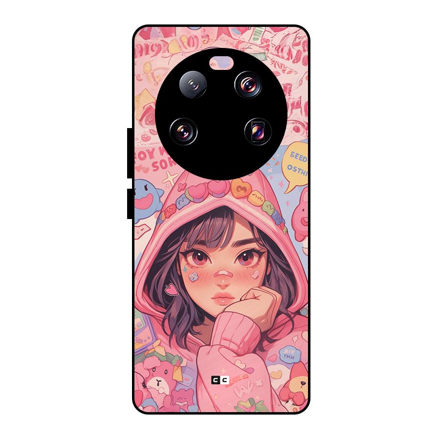 Cute Anime Girl Metal Back Case for Xiaomi 13 Ultra