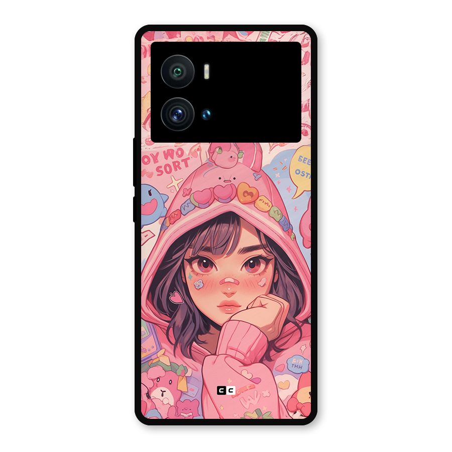 Cute Anime Girl Metal Back Case for iQOO 9 Pro