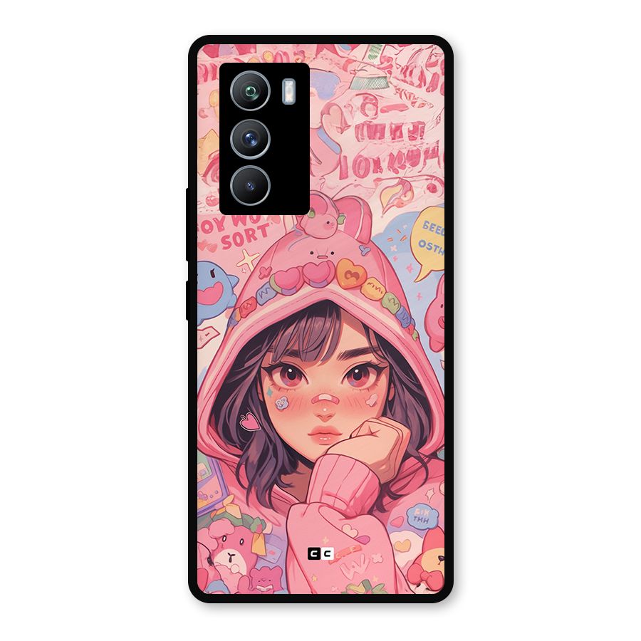 Cute Anime Girl Metal Back Case for iQOO 9 SE