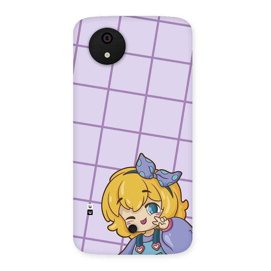 Cute Anime Illustration Back Case for Canvas A1  AQ4501