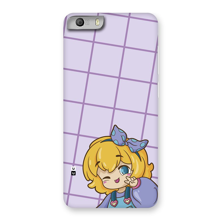 Cute Anime Illustration Back Case for Canvas Knight 2