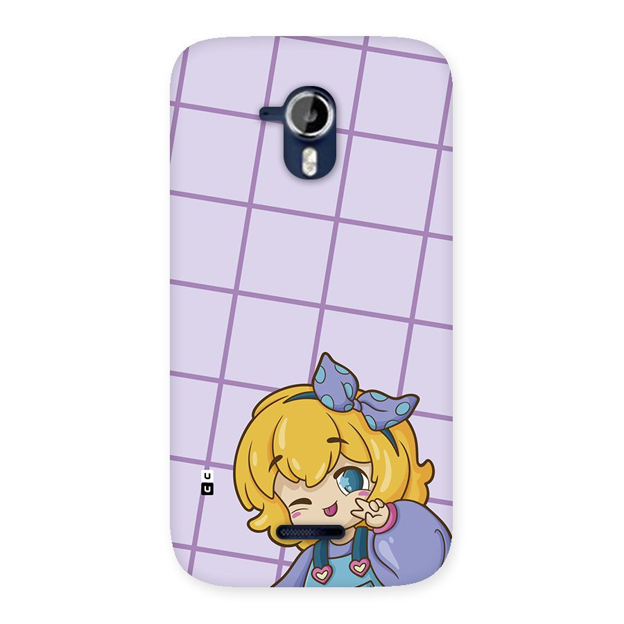 Cute Anime Illustration Back Case for Canvas Magnus A117