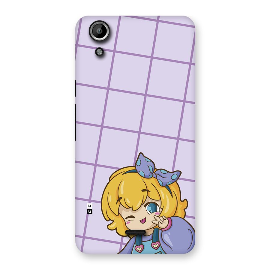Cute Anime Illustration Back Case for Canvas Selfie Lens Q345