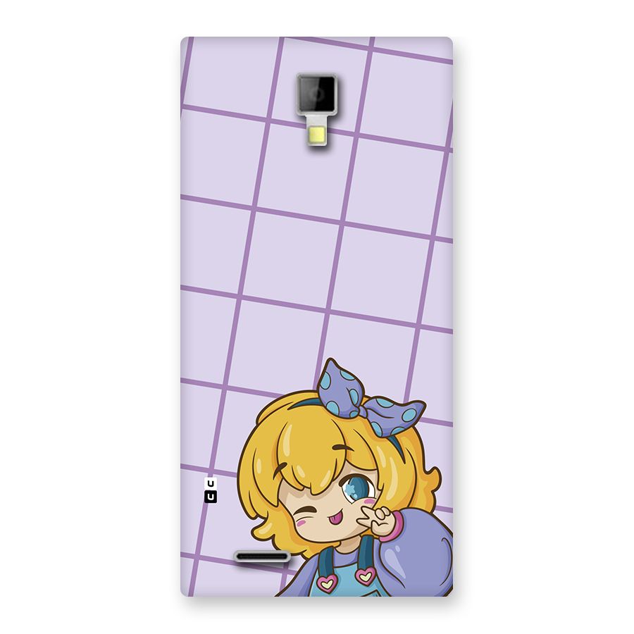 Cute Anime Illustration Back Case for Canvas Xpress A99