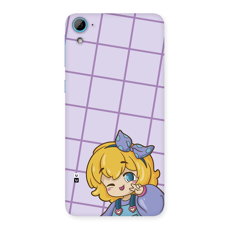 Cute Anime Illustration Back Case for Desire 826