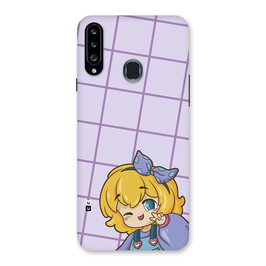 Cute Anime Illustration Back Case for Galaxy A20s