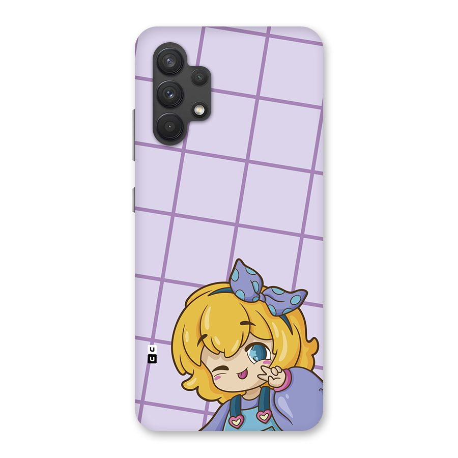 Cute Anime Illustration Back Case for Galaxy A32