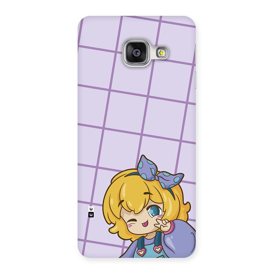 Cute Anime Illustration Back Case for Galaxy A3 (2016)
