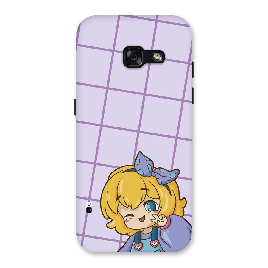 Cute Anime Illustration Back Case for Galaxy A3 (2017)