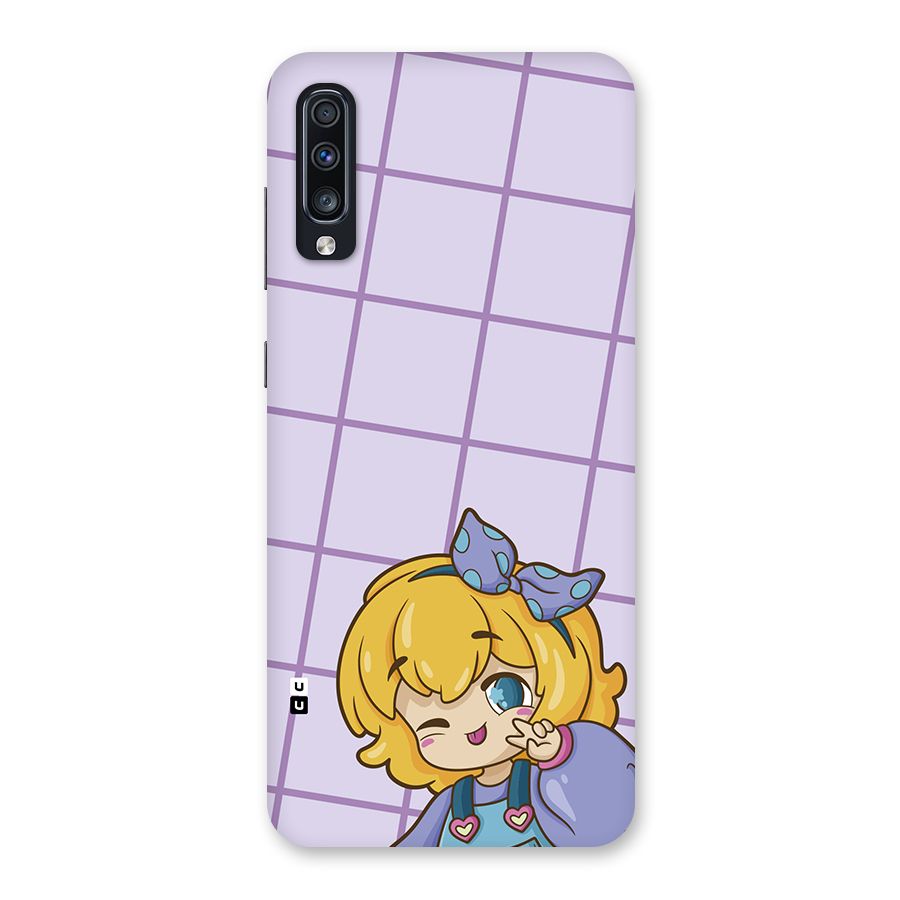 Cute Anime Illustration Back Case for Galaxy A70s
