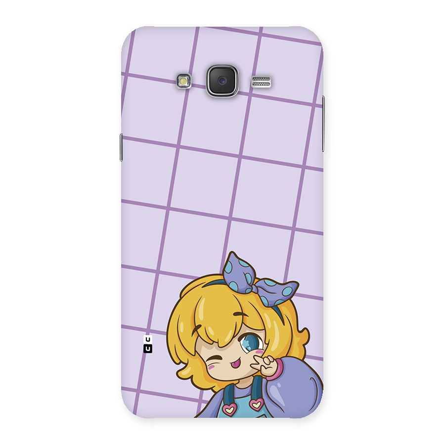 Cute Anime Illustration Back Case for Galaxy J7