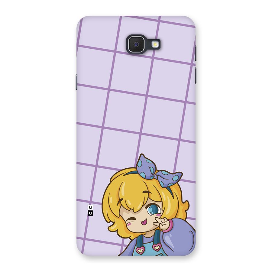 Cute Anime Illustration Back Case for Galaxy J7 Prime