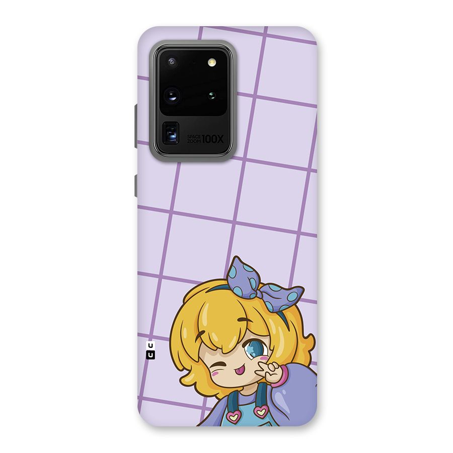 Cute Anime Illustration Back Case for Galaxy S20 Ultra