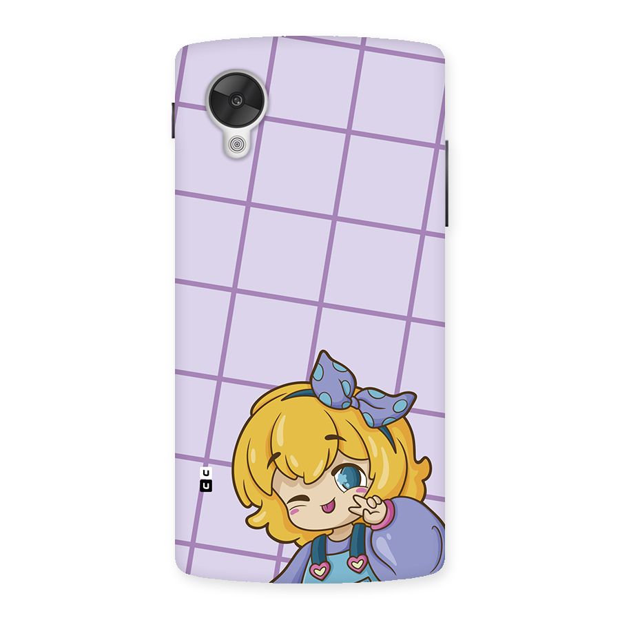 Cute Anime Illustration Back Case for Google Nexus 5