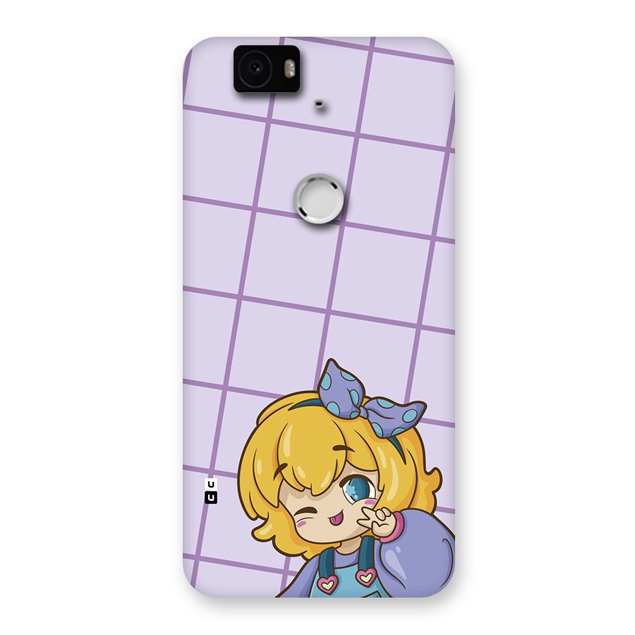 Cute Anime Illustration Back Case for Google Nexus 6P