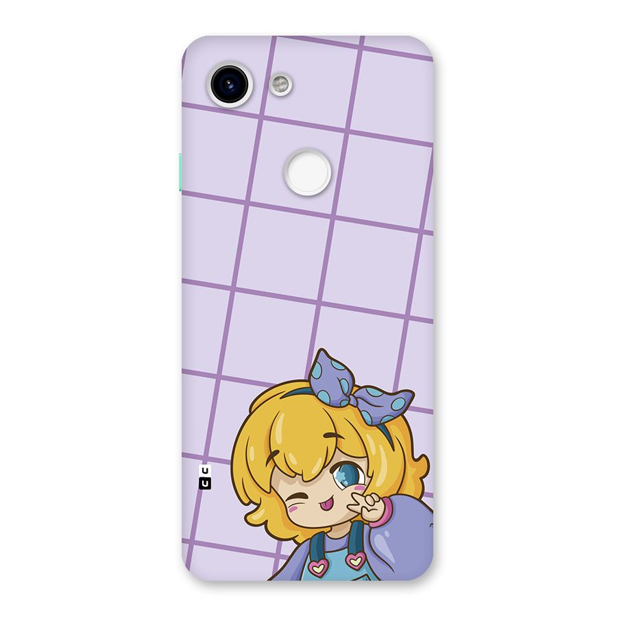 Cute Anime Illustration Back Case for Google Pixel 3