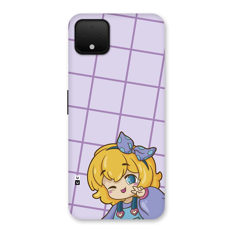Cute Anime Illustration Back Case for Google Pixel 4 XL