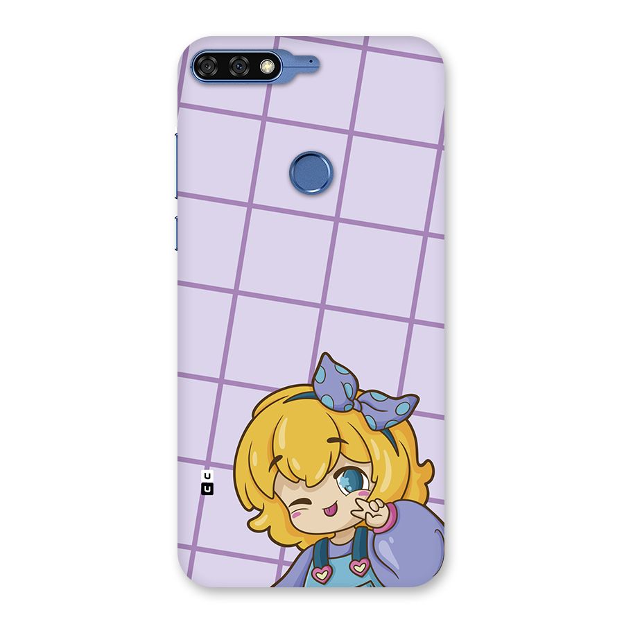 Cute Anime Illustration Back Case for Honor 7C