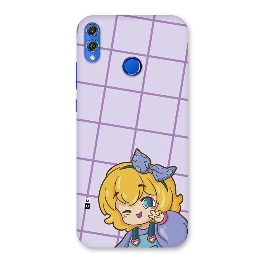 Cute Anime Illustration Back Case for Honor 8X