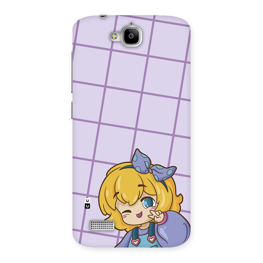 Cute Anime Illustration Back Case for Honor Holly