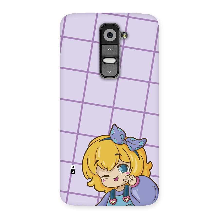 Cute Anime Illustration Back Case for LG G2