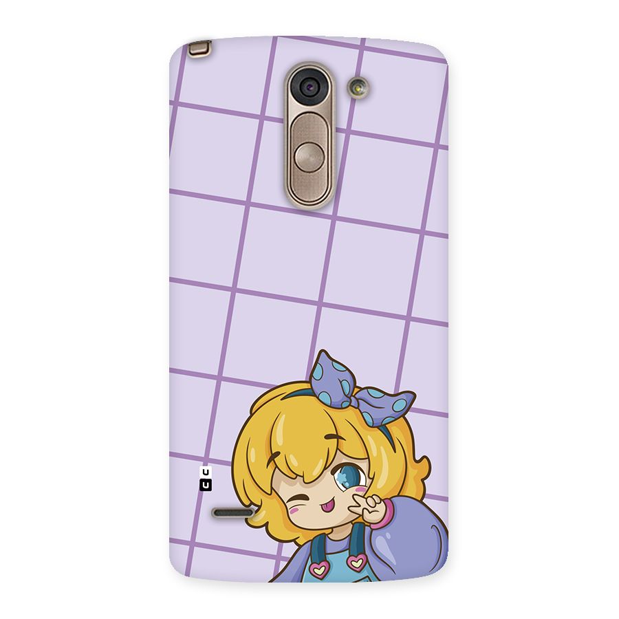 Cute Anime Illustration Back Case for LG G3 Stylus