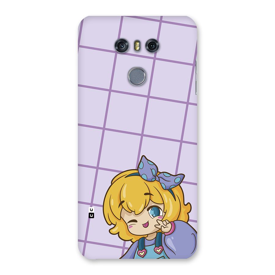 Cute Anime Illustration Back Case for LG G6