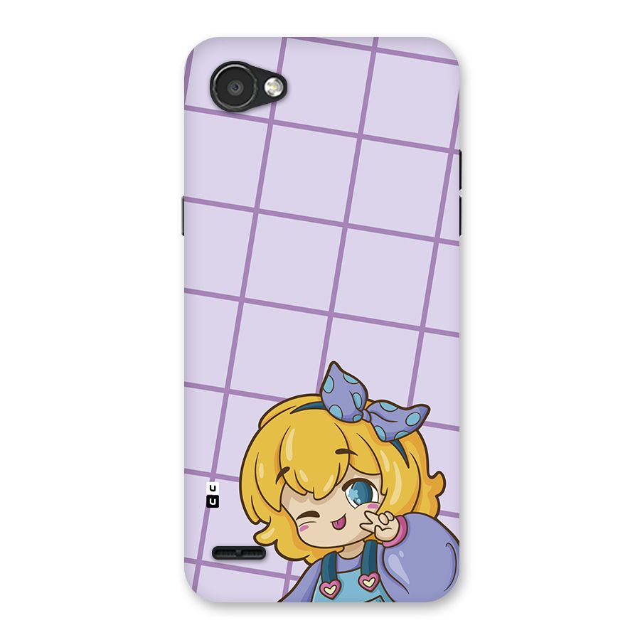 Cute Anime Illustration Back Case for LG Q6
