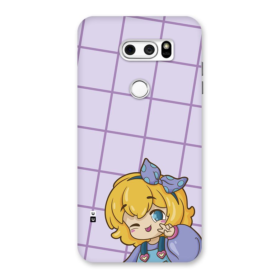 Cute Anime Illustration Back Case for LG V30