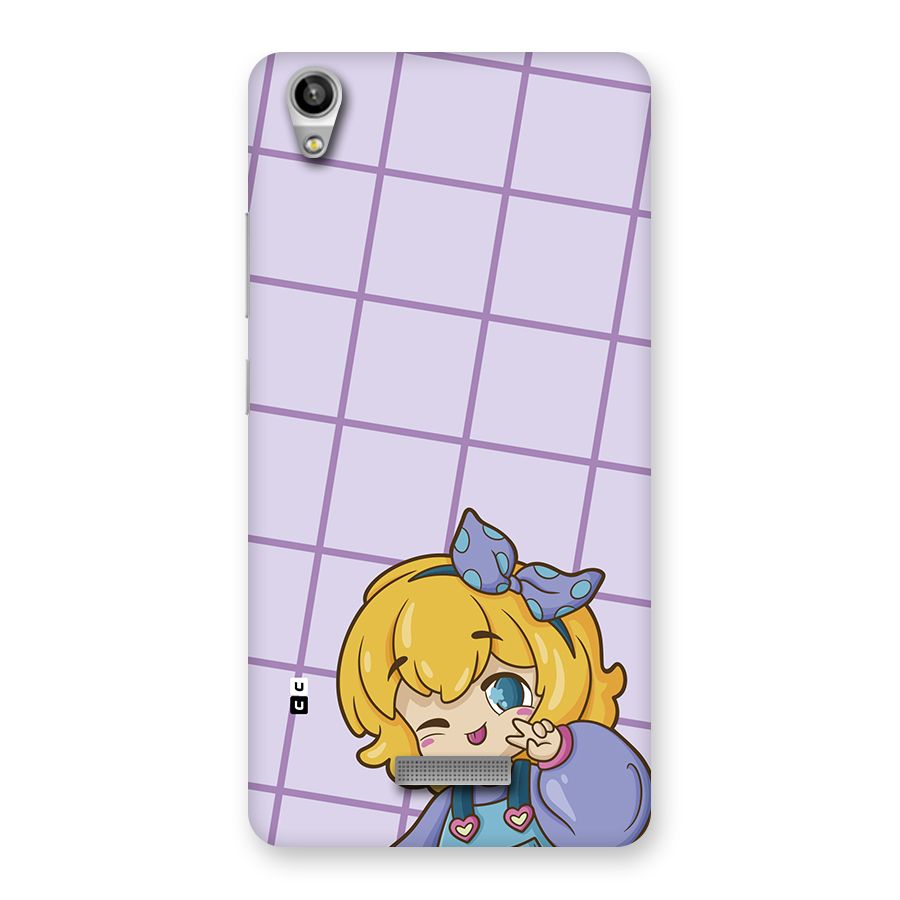 Cute Anime Illustration Back Case for Lava Pixel V1