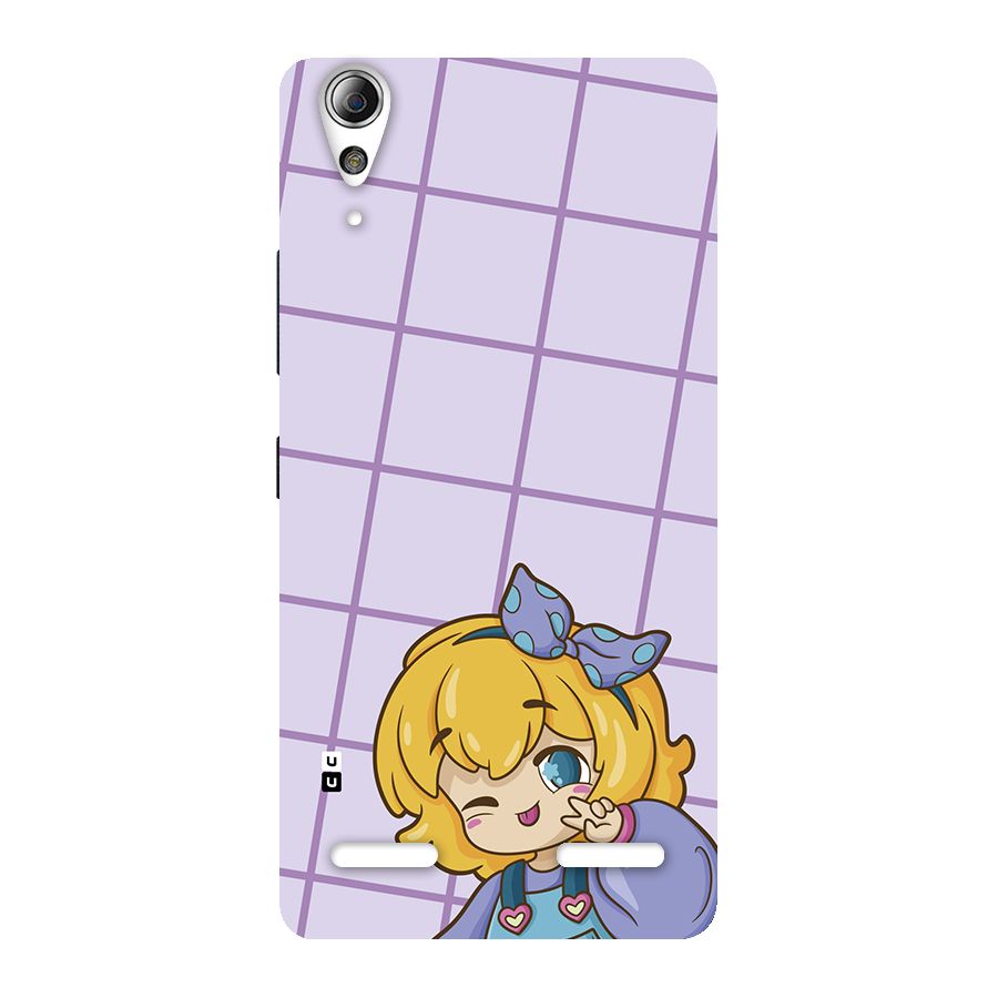 Cute Anime Illustration Back Case for Lenovo A6000 Plus