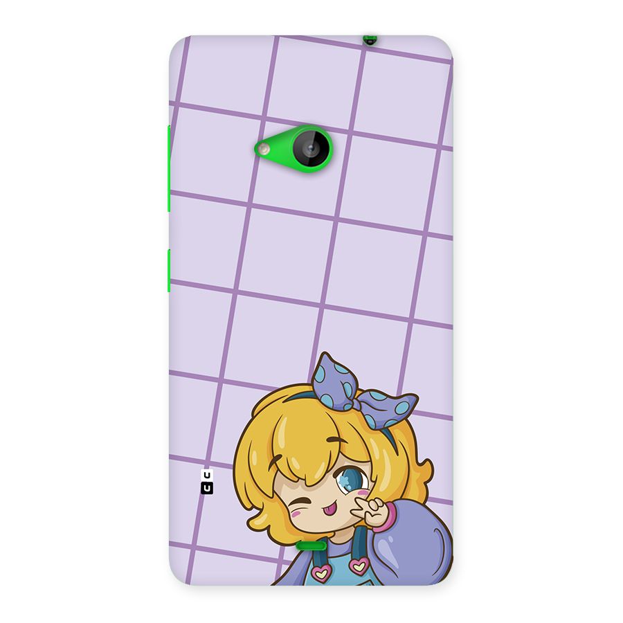 Cute Anime Illustration Back Case for Lumia 535
