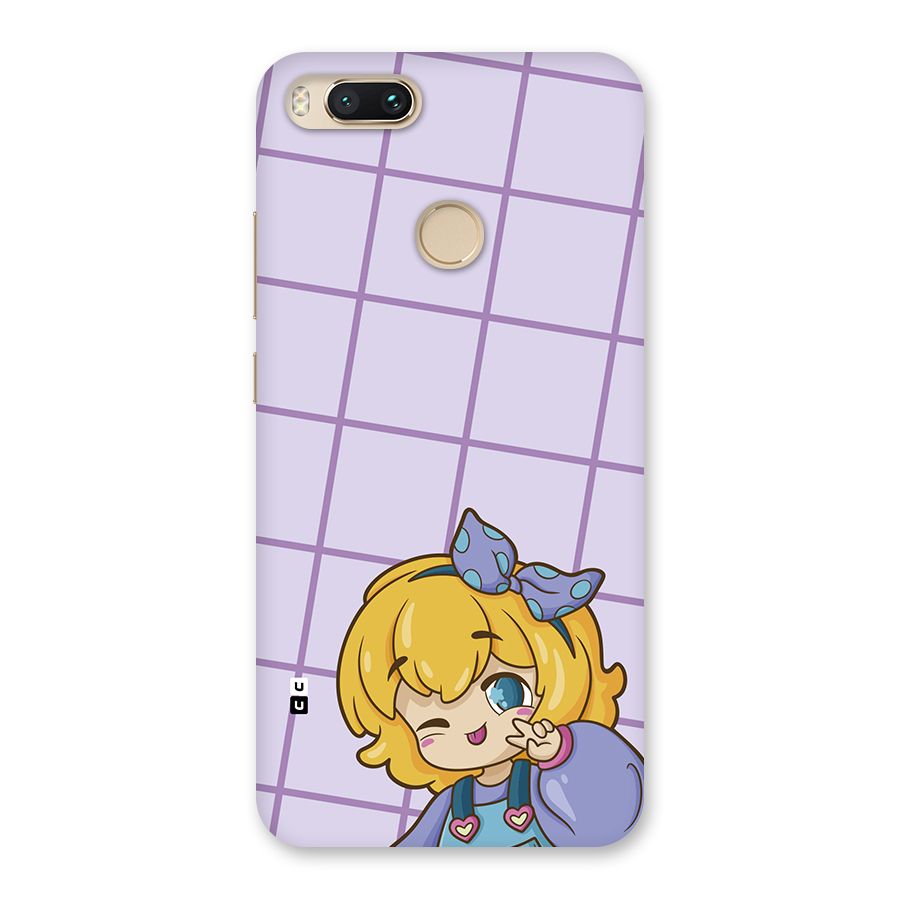 Cute Anime Illustration Back Case for Mi A1