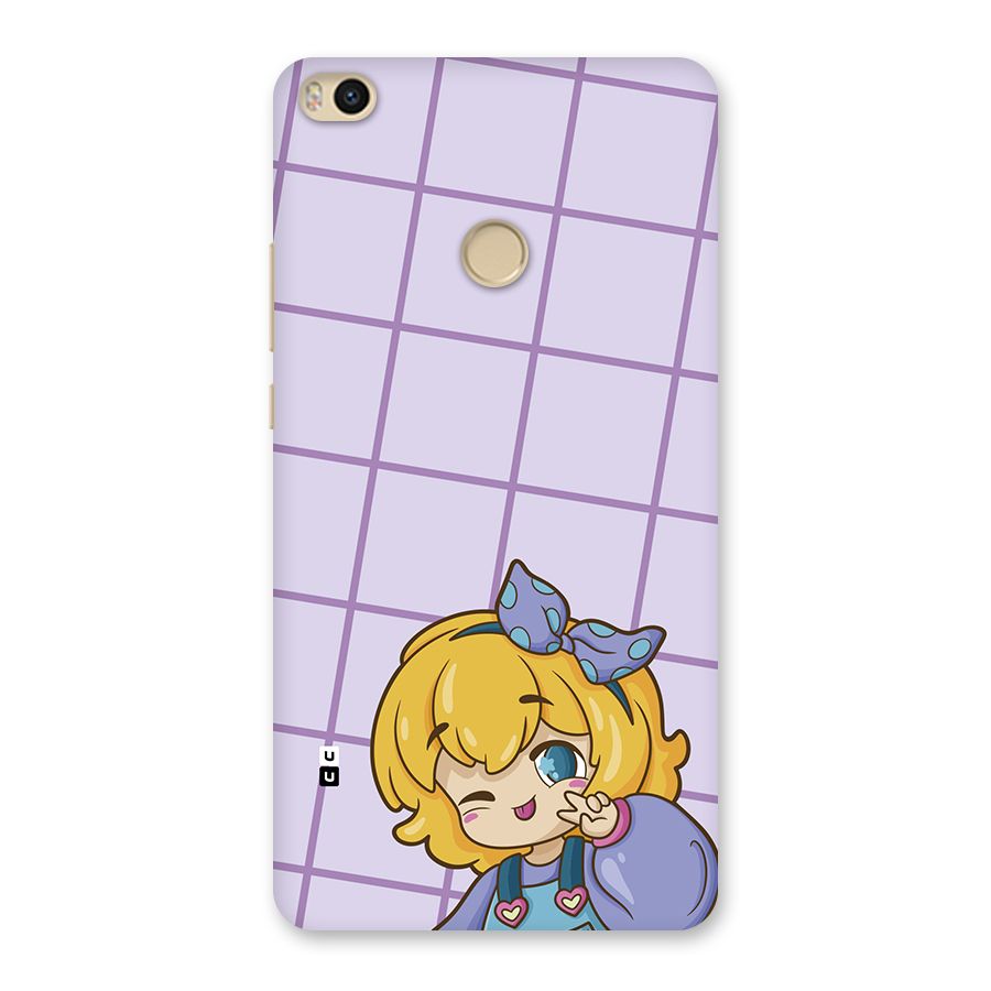 Cute Anime Illustration Back Case for Mi Max 2