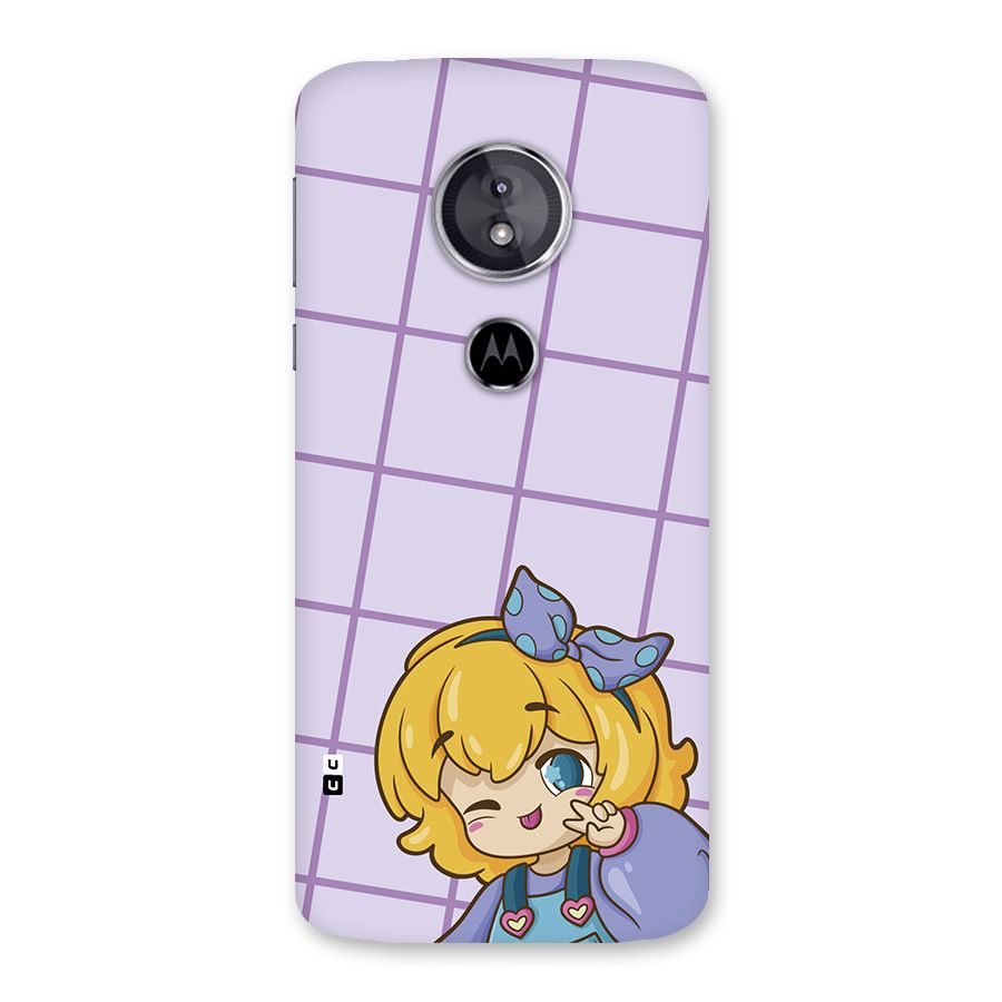 Cute Anime Illustration Back Case for Moto E5