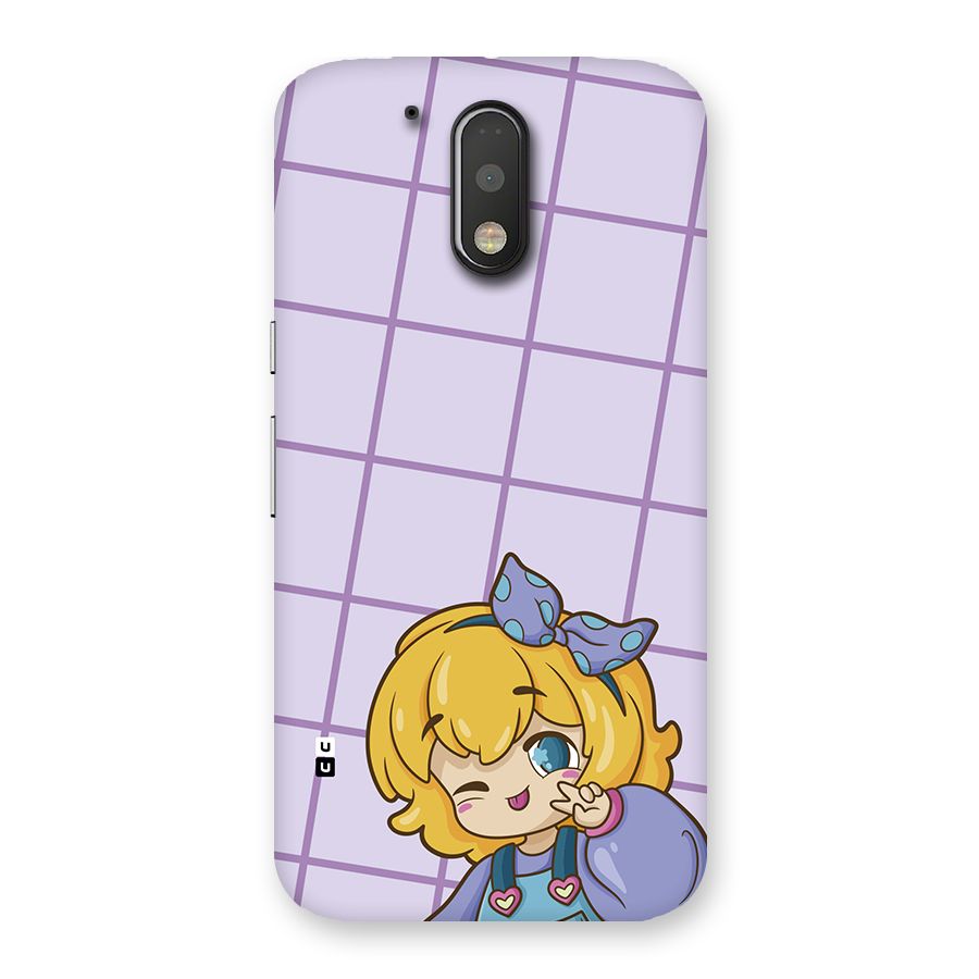 Cute Anime Illustration Back Case for Moto G4