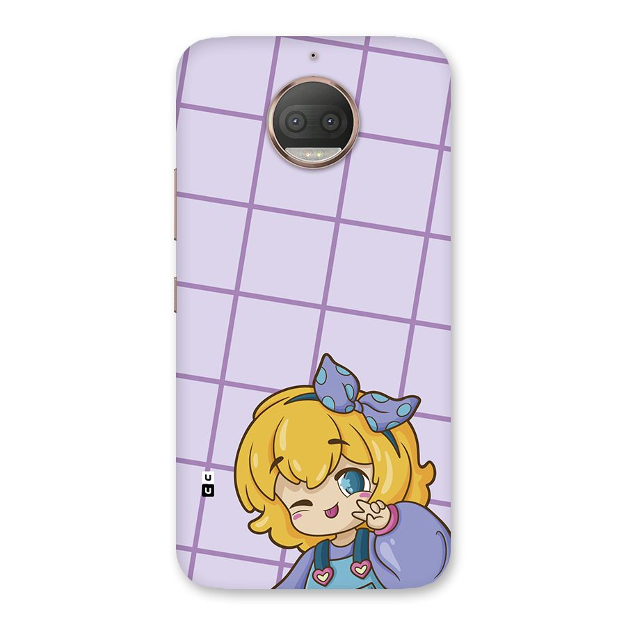 Cute Anime Illustration Back Case for Moto G5s Plus