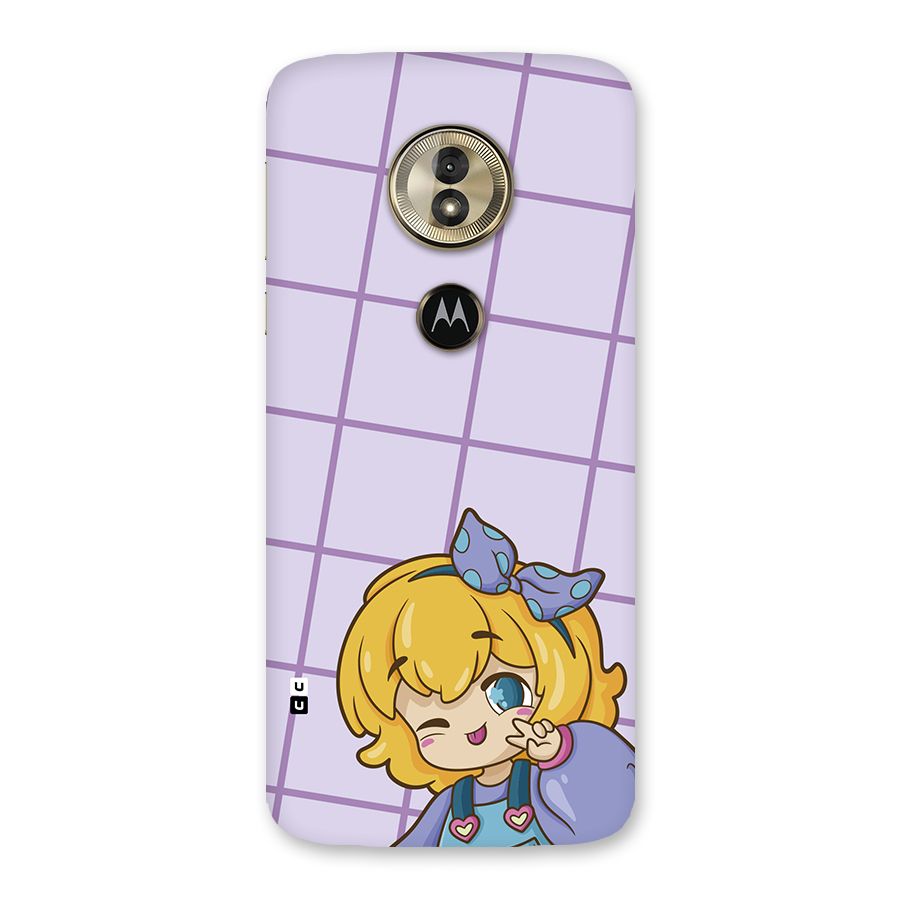 Cute Anime Illustration Back Case for Moto G6 Play