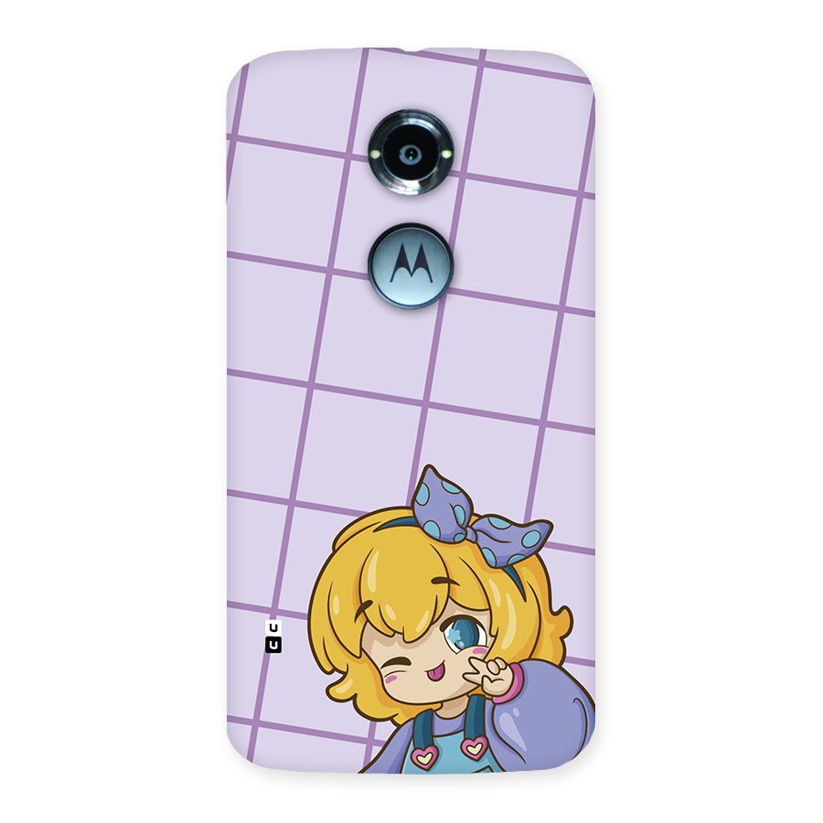 Cute Anime Illustration Back Case for Moto X2