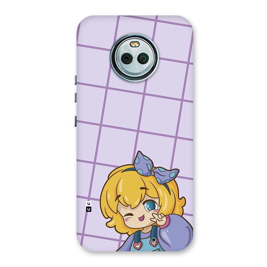 Cute Anime Illustration Back Case for Moto X4