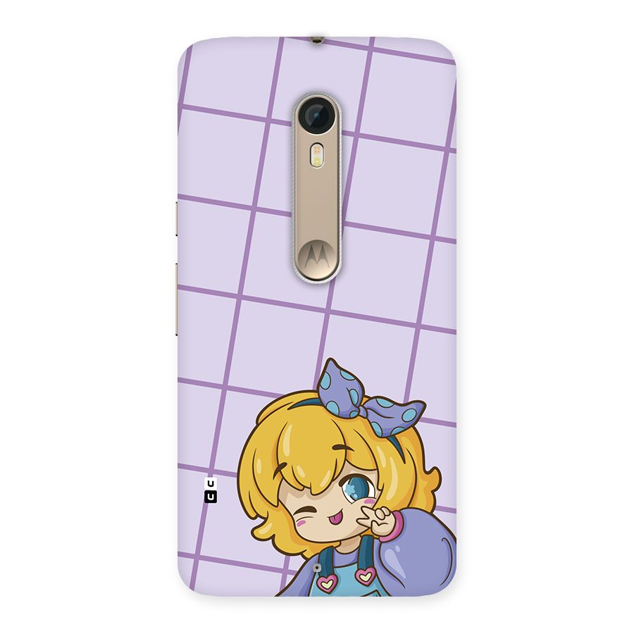 Cute Anime Illustration Back Case for Moto X Style