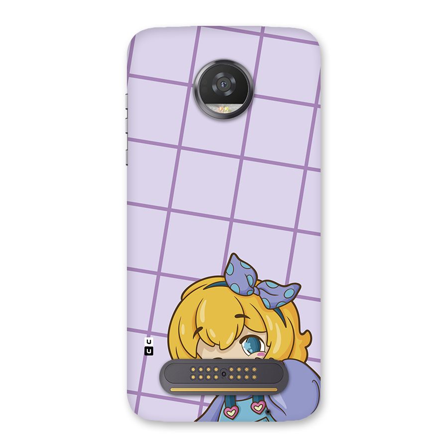 Cute Anime Illustration Back Case for Moto Z2 Play