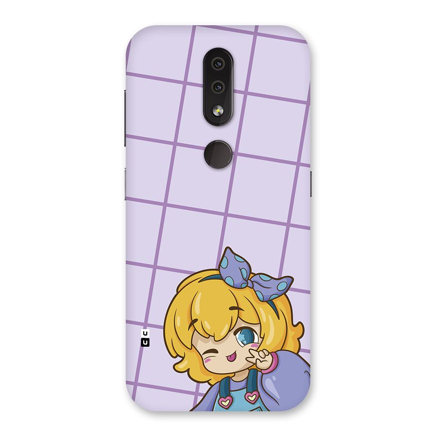 Cute Anime Illustration Back Case for Nokia 4.2
