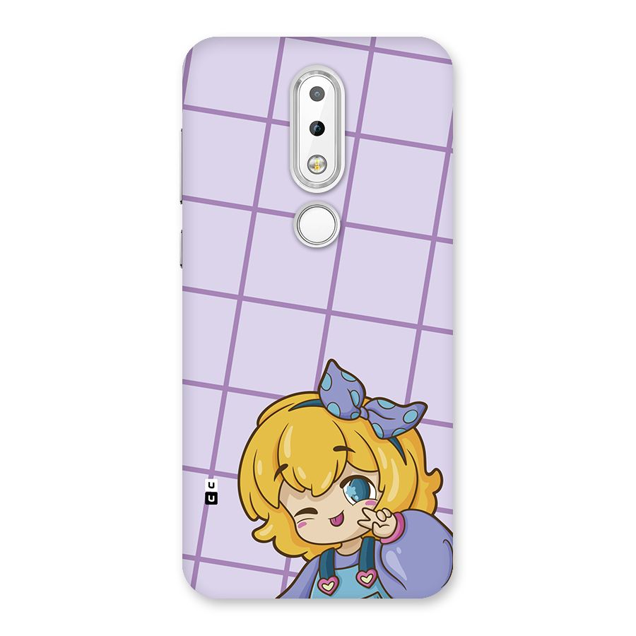 Cute Anime Illustration Back Case for Nokia 6.1 Plus