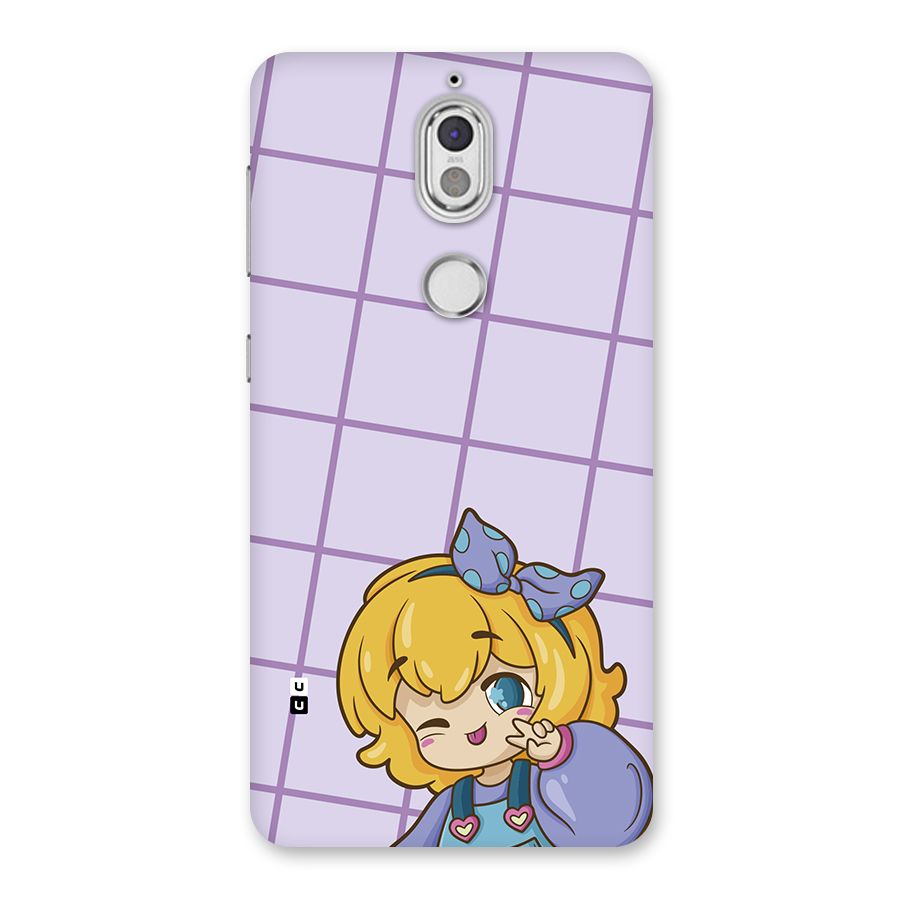 Cute Anime Illustration Back Case for Nokia 7