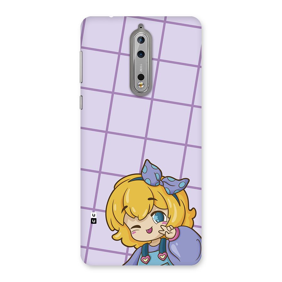 Cute Anime Illustration Back Case for Nokia 8