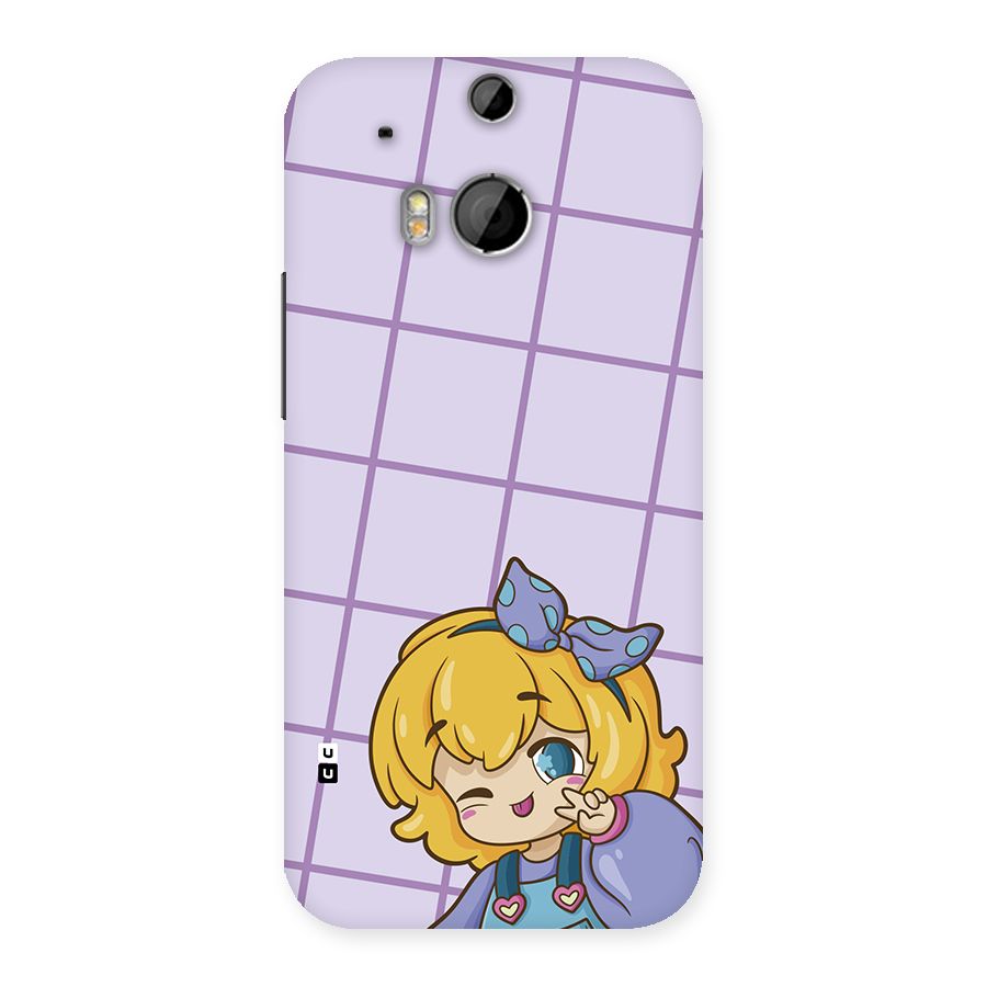 Cute Anime Illustration Back Case for One M8