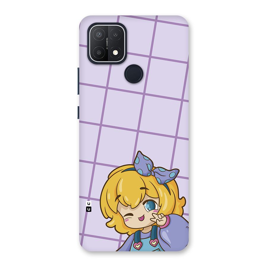Cute Anime Illustration Back Case for Oppo A15